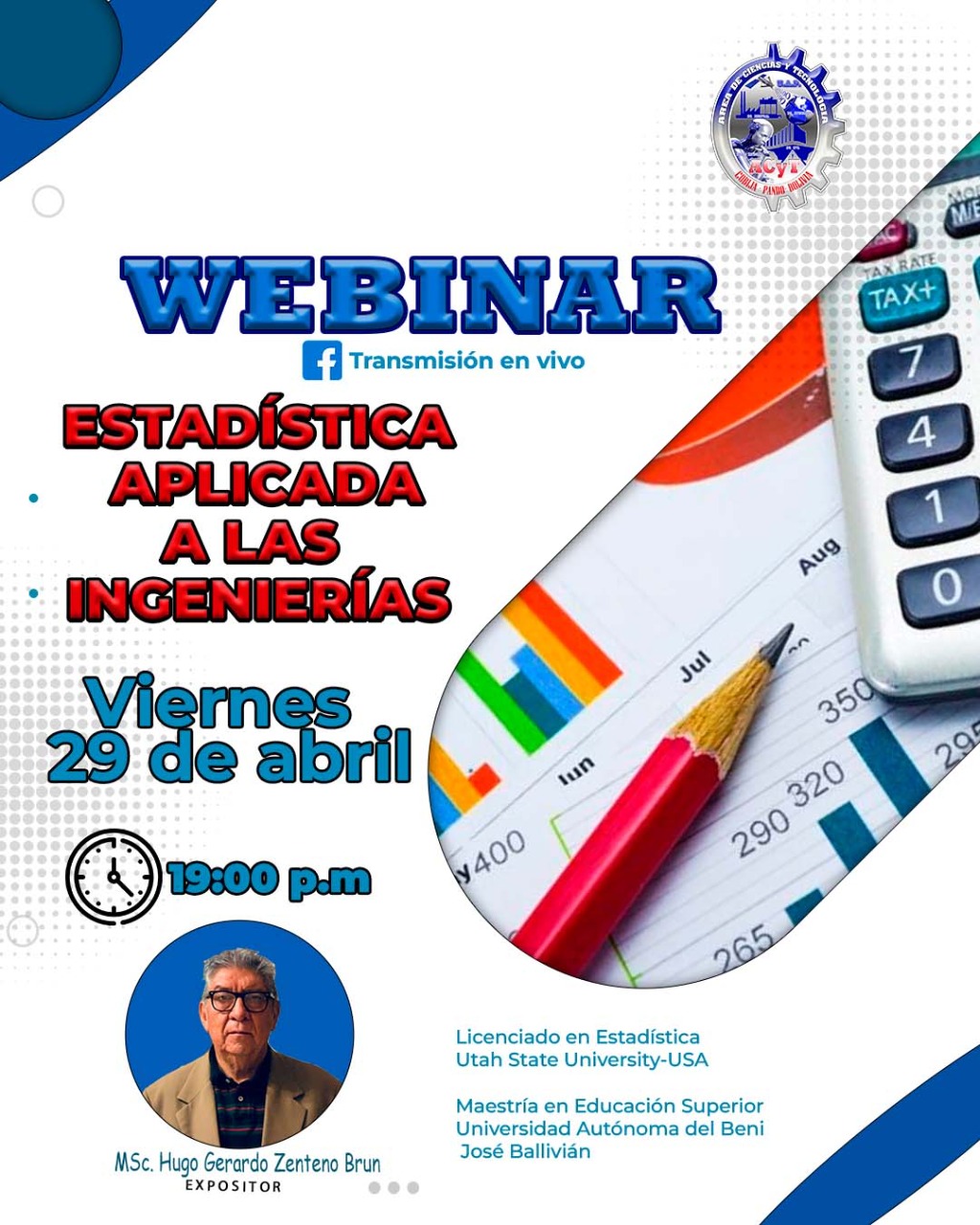 WEBINAR: ESTADÍSTICA  APLICADA A LAS INGENIERÍAS